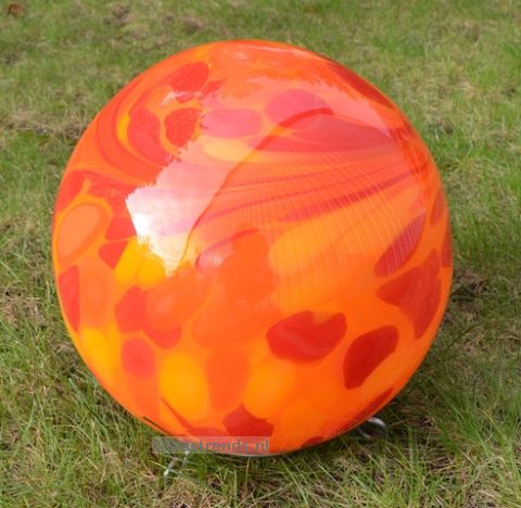 passagier Bezet Snel Glazen decoratiebal, 30 cm, Red
